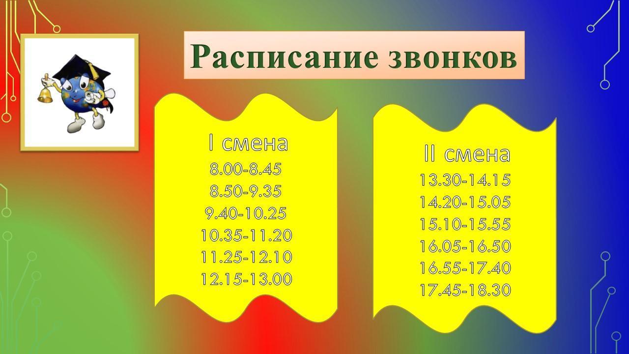 Расписание уроков